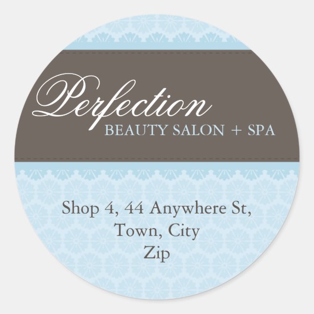 Rond ADRESSE ÉLÉGANTE STICKER :: perfection 9A (Devant)