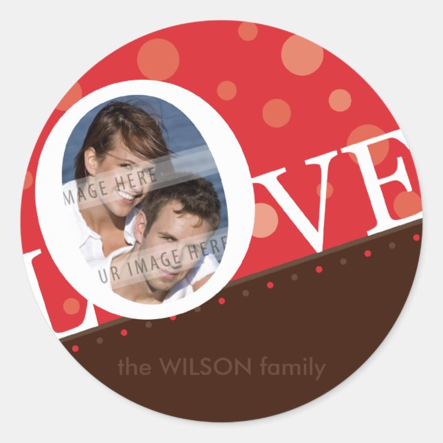 Rond ADRESSE LOVE STICKER :: LOVEbubbles 4 (Devant)