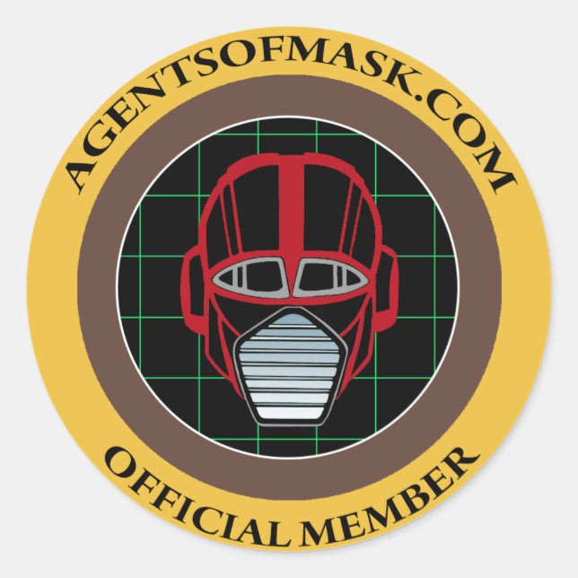 Rond Agents de M.A.S.K. Sticker officiel d'insigne (Devant)