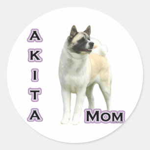 Rond Akita Mom 4 - Sticker