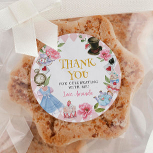 Rond Alice au pays des merveilles Sticker pour l'annive