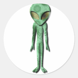 Rond Alien Sticker