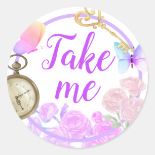 Rond Alisa dans l'Onederland Sticker Classic Round