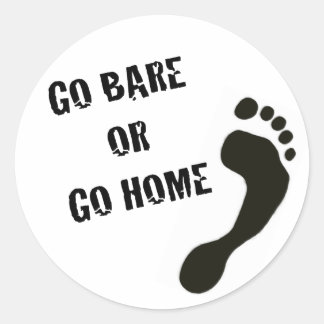 Rond Aller nu ou Aller à la maison Sticker