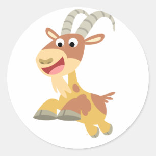 Rond Allez la chèvre ! ! Sticker (chèvre de dessin anim