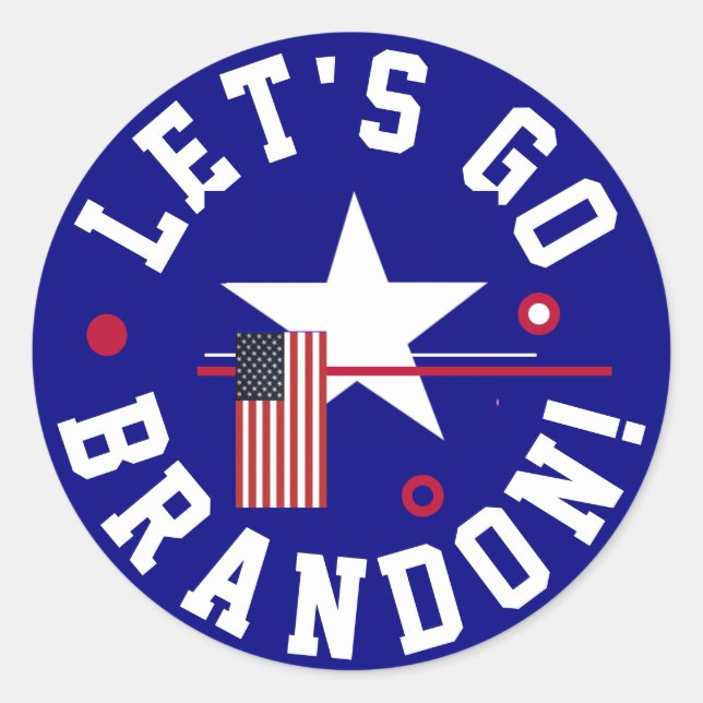 Rond Allons Brandon Classic Round Sticker (Devant)