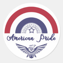 American Pride Rainbow Flag / Sticker d'aigle
