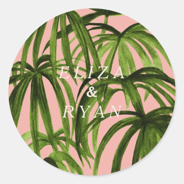 Rond Amour tropical / Sticker (Devant)