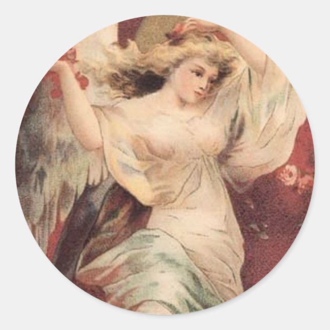 Rond Angel rose - Sticker (Devant)