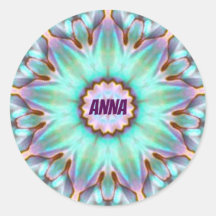 ANNA ~ Sticker Paua Shell personnalisé Fractal ~