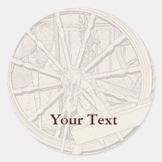 Rond Antique Sticker pour l'artisanat d'art à roues tou