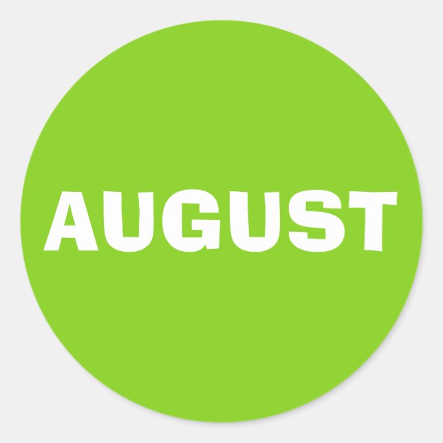 Rond Août Ad Lib Sticker vert jaune par Janz (Devant)