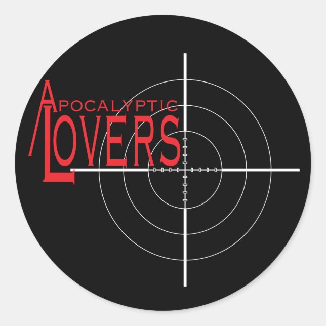 Rond Apocalyptique Amateurs Sticker à vue d'arme! (Devant)