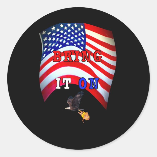 Rond Apportez-Le Sur Sticker (Devant)