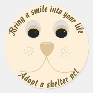 Rond Apportez un Sticker Smile