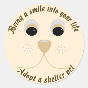 Rond Apportez un sticker souriant
