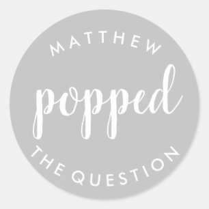 Rond Appuyez sur le bouton Question Sticker Silver