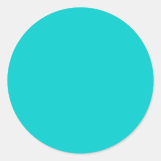 Rond Aqua Sticker - Ajoutez votre propre texte