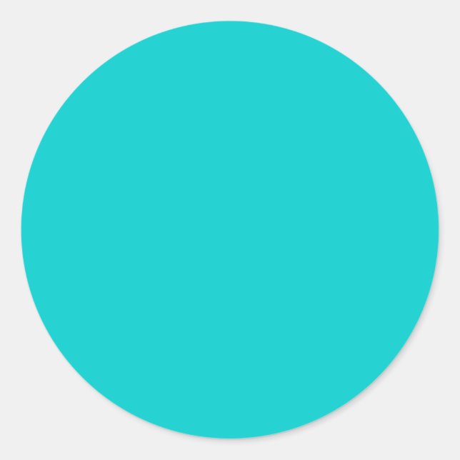 Rond Aqua Sticker - Ajoutez votre propre texte (Devant)