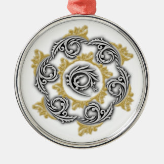 Rond Argenté Ornement