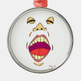 Rond Argenté Ornement "Shout"