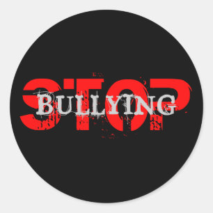 Rond ARRÊTER LE Sticker À BULLER