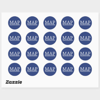 Rond ARRIÈRE - PLAN bleu MAP Sticker