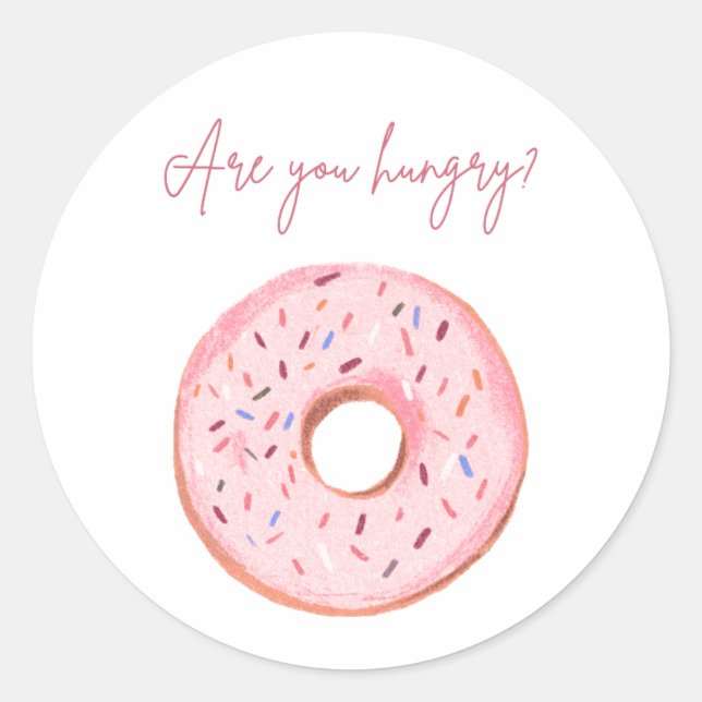 Rond "As-tu faim ?" Sticker 🍩 Donut 💞 (Devant)