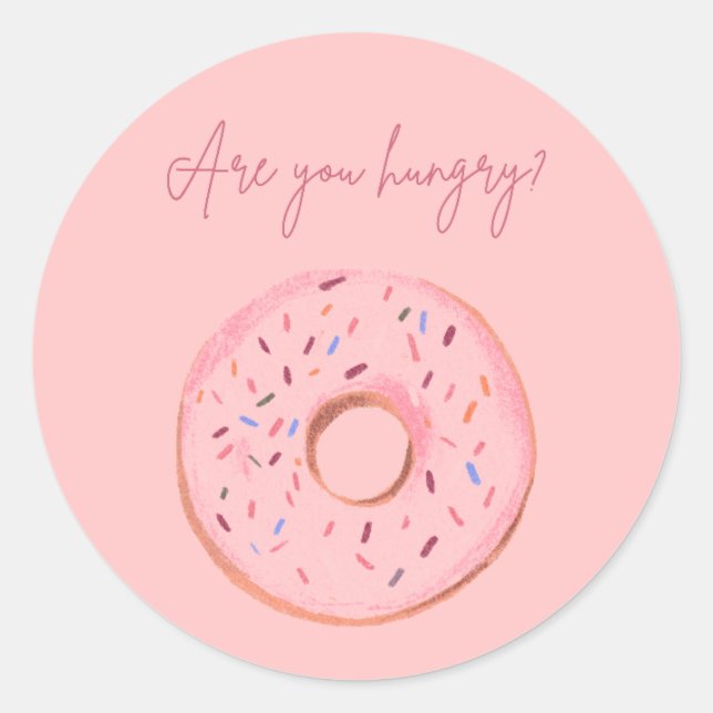 Rond "As-tu faim ?" Sticker 🍩 Donut 💞 (Devant)