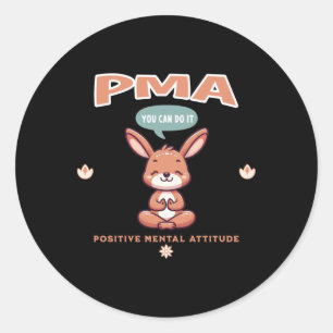 Rond Attitude mentale positive Sticker Kangaroo