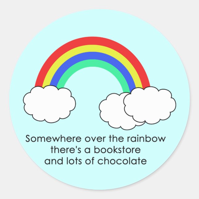 Rond Au-Dessus Du Sticker Arc-En-Ciel (Lumière) (Devant)