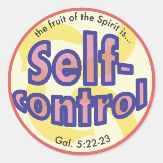 Rond Autocontrôle Fruit of the Spirit Spots Sticker