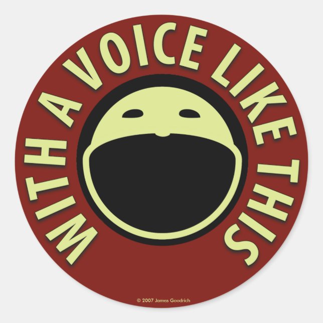 Rond Avec Une Voix Comme Ce Sticker (Devant)