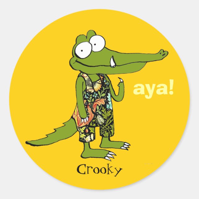 Rond aya ! Sticker "Crooky" (Devant)