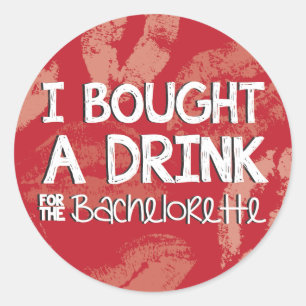 Rond Bachelorette Party Boire Sticker