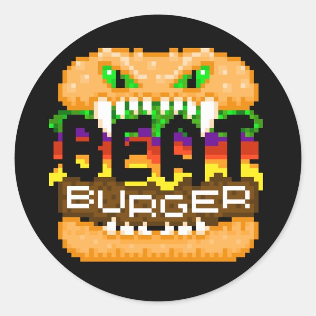 Rond Bactage de Beatburger Retour Monster Logo Sticker (Devant)