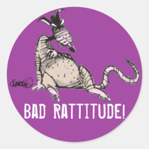 Rond Bad Sticker Rattitude