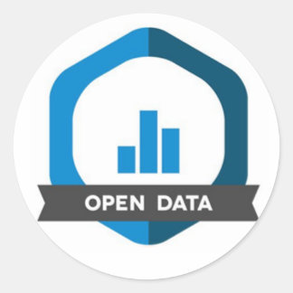 Rond Badge Open Data Sticker