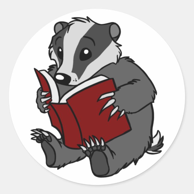 Rond Badger de lecture - Sticker (Devant)