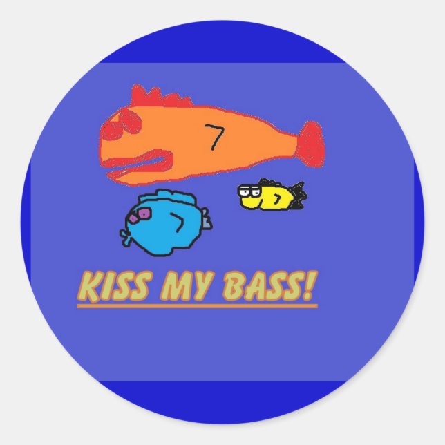 Rond baiser mon sticker basse (Devant)