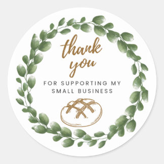 Rond Bakery Sourdough Thank You Round Sticker