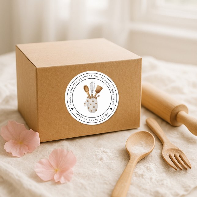 Rond Baking Business Sticker (Créateur téléchargé)