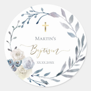 Rond Baptême Classic Round Sticker