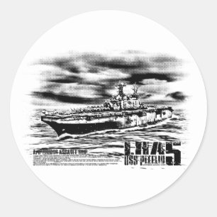 Rond Bateau d'assaut amphibie Peleliu Sticker