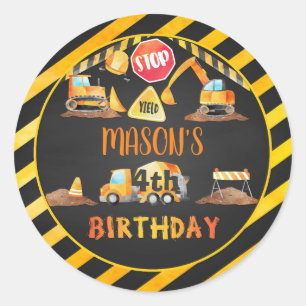 Rond Bâtiment Sticker Anniversaire - BL personnalisé