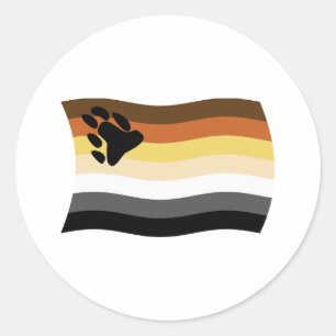 Rond Bear Brotherhood Sticker Drapeau