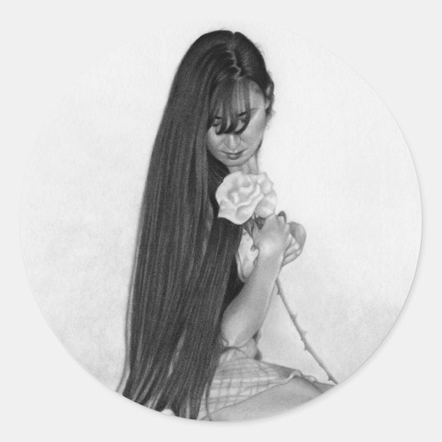 Rond Beau Sticker Rose (Devant)
