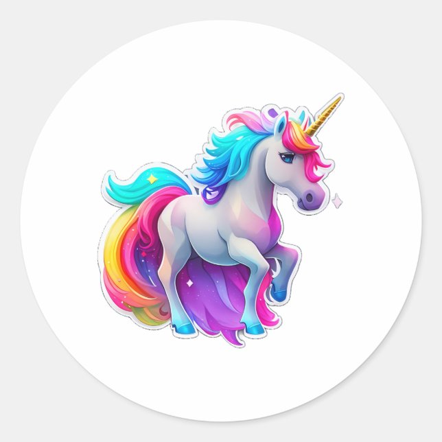 Rond Beau Sticker Unicorn 2 (Devant)