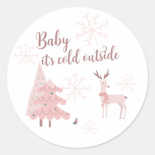 Rond Bébé C'est froid Sticker extérieur