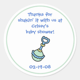 Rond Bébé Douche Party Favoriser Sticker
